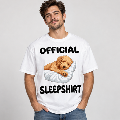 Official Sleepshirt Cute Sleeping Dog Graphic T-Shirt for Dog Lovers