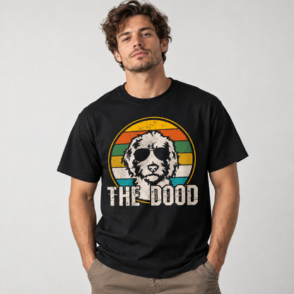 The Dood Doodle Dog T-Shirt Retro Sunglasses Graphic Tee for Doodle Lovers