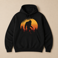 Bigfoot Retro Sunset Hoodie Men Women Vintage Graphic Cotton Pullover S-5XL