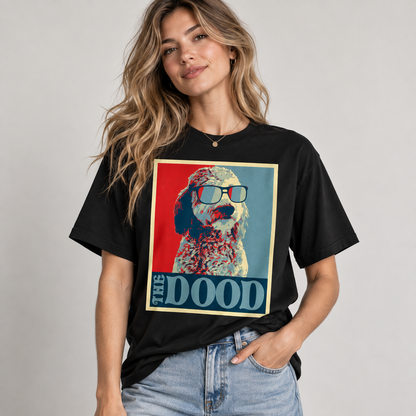 The Dood Doodle Dog T-Shirt Retro Sunglasses Graphic Tee for Doodle Lovers
