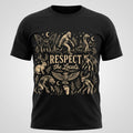 Respect The Locals Cryptid Bigfoot Unisex Vintage Cotton T-Shirt Graphic S-5XL