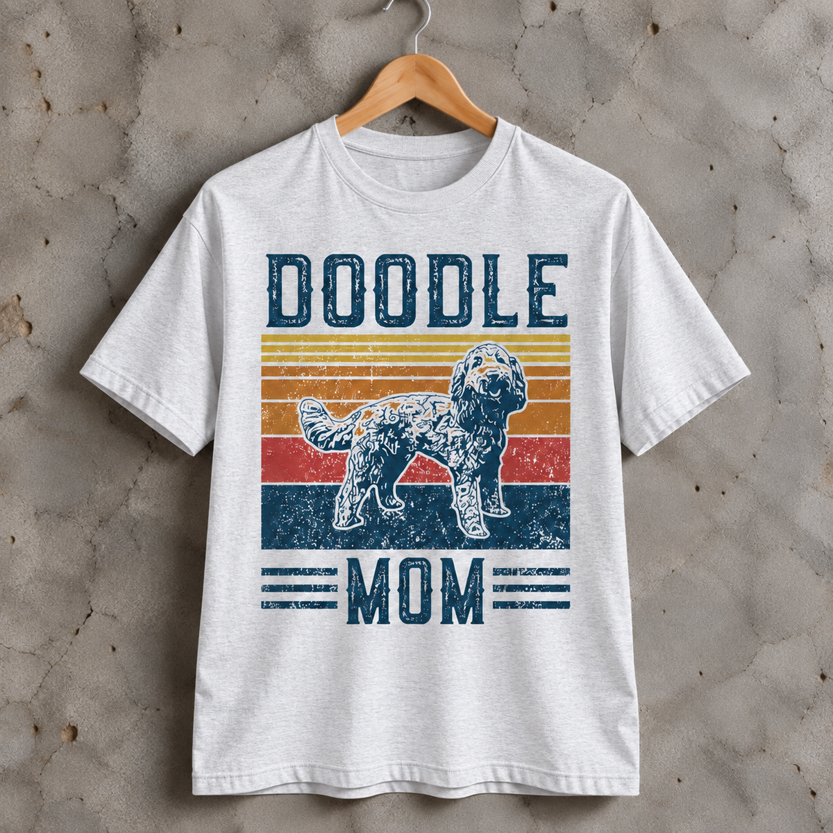 Doodle Mom T-Shirt Retro Doodle Dog Graphic Tee for Dog Moms and Doodle Lovers
