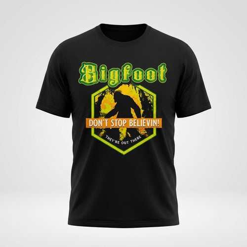 Bigfoot Believe Graphic T-Shirt for Men Women Retro Heavy Cotton Size S-5XL