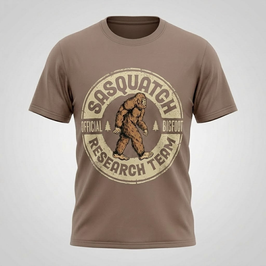 Sasquatch Bigfoot Research Team T-Shirts Unisex Vintage Graphic Cotton Tee Size S-5XL