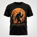 Bigfoot Halloween T-Shirt Mens Vintage Graphic Tee Classic Cotton S-5XL