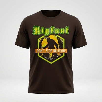 Bigfoot Believe Graphic T-Shirt for Men Women Retro Heavy Cotton Size S-5XL