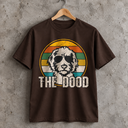 The Dood Doodle Dog T-Shirt Retro Sunglasses Graphic Tee for Doodle Lovers