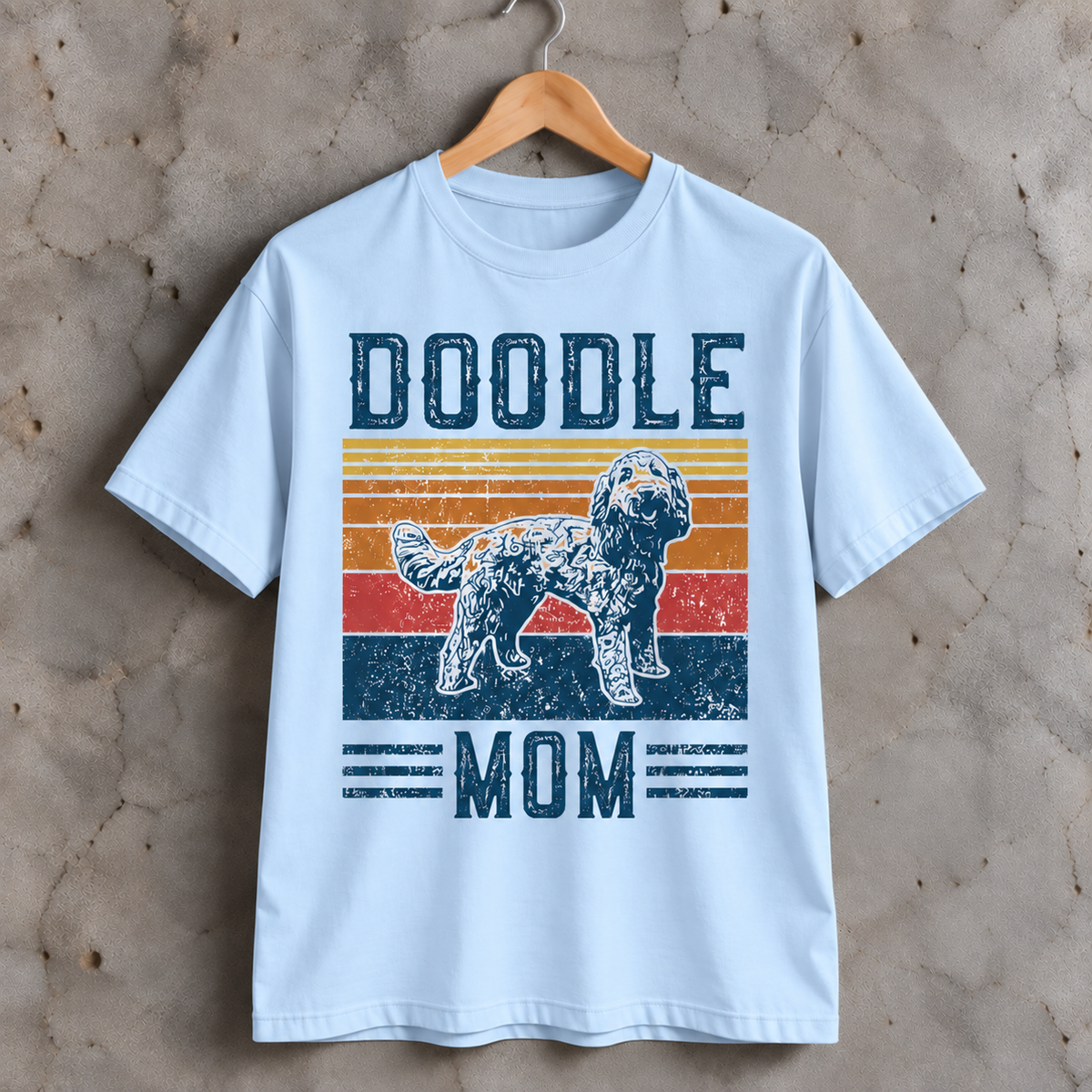 Doodle Mom T-Shirt Retro Doodle Dog Graphic Tee for Dog Moms and Doodle Lovers
