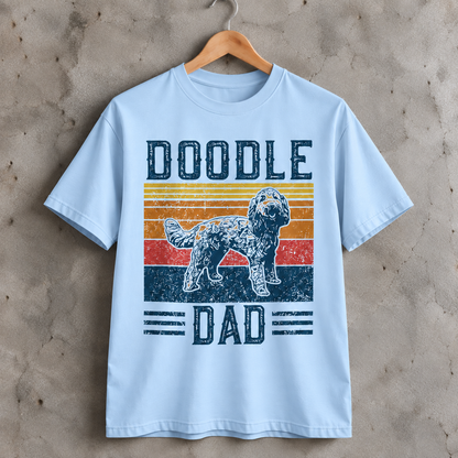 Doodle Dad T-Shirt Retro Doodle Dog Graphic Tee for Dog Dads and Doodle Lovers