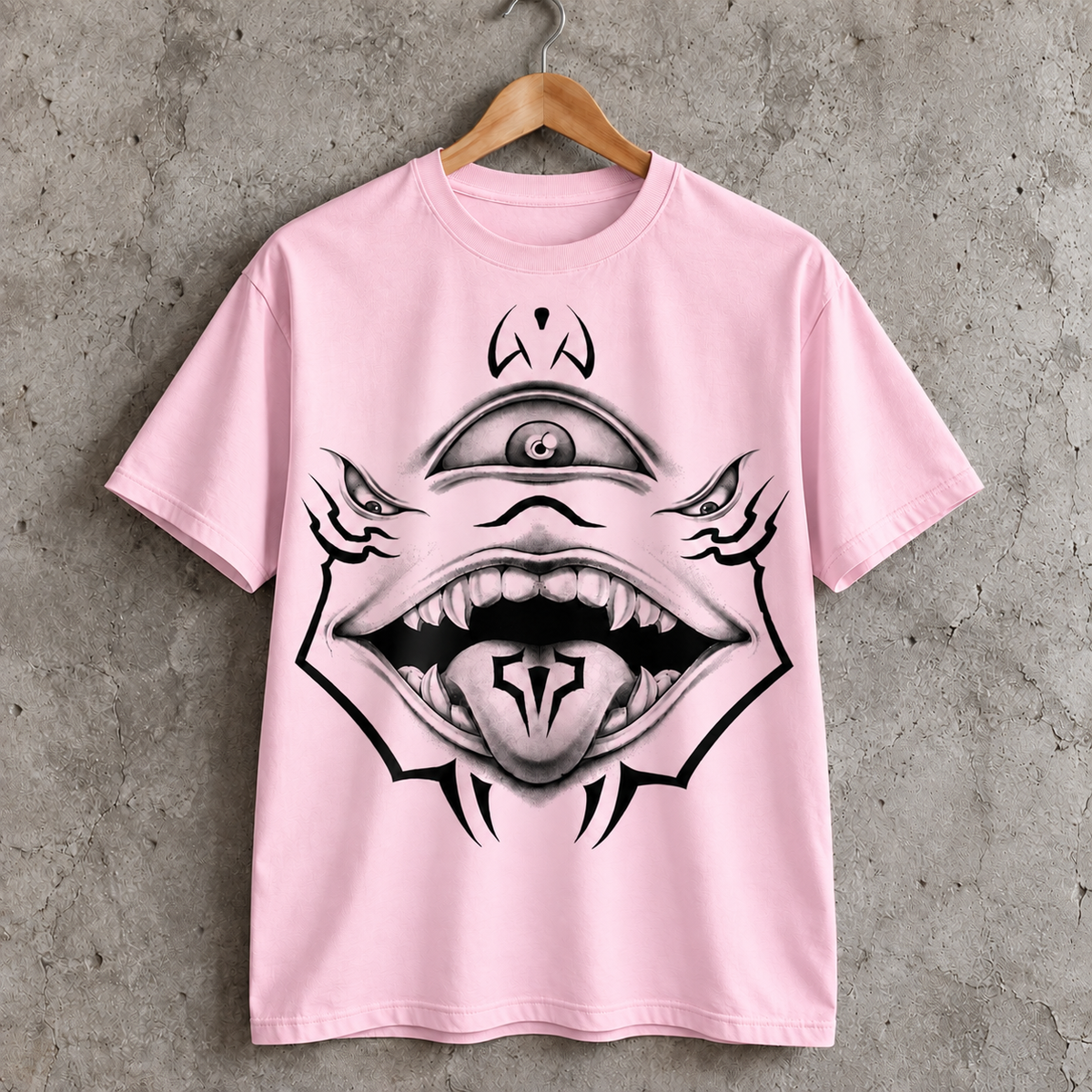 Cyclops Monster Graphic T-Shirt Gothic Tattoo Style Fantasy Horror Tee