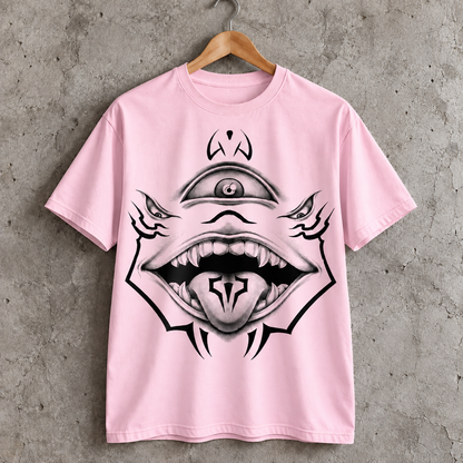 Cyclops Monster Graphic T-Shirt Gothic Tattoo Style Fantasy Horror Tee
