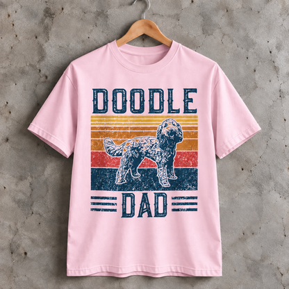 Doodle Dad T-Shirt Retro Doodle Dog Graphic Tee for Dog Dads and Doodle Lovers