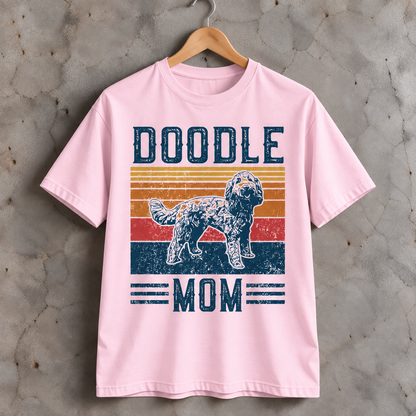 Doodle Mom T-Shirt Retro Doodle Dog Graphic Tee for Dog Moms and Doodle Lovers