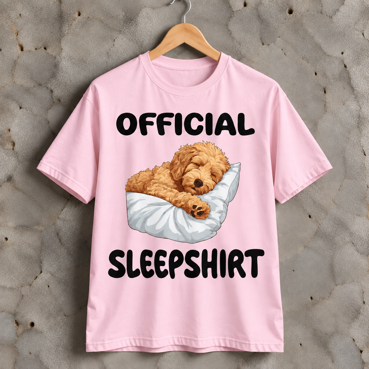 Official Sleepshirt Cute Sleeping Dog Graphic T-Shirt for Dog Lovers