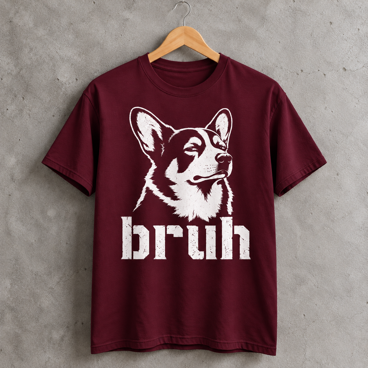 Funny Corgi Bruh T-Shirt Sarcastic Dog Lover Graphic Tee Funny Pet