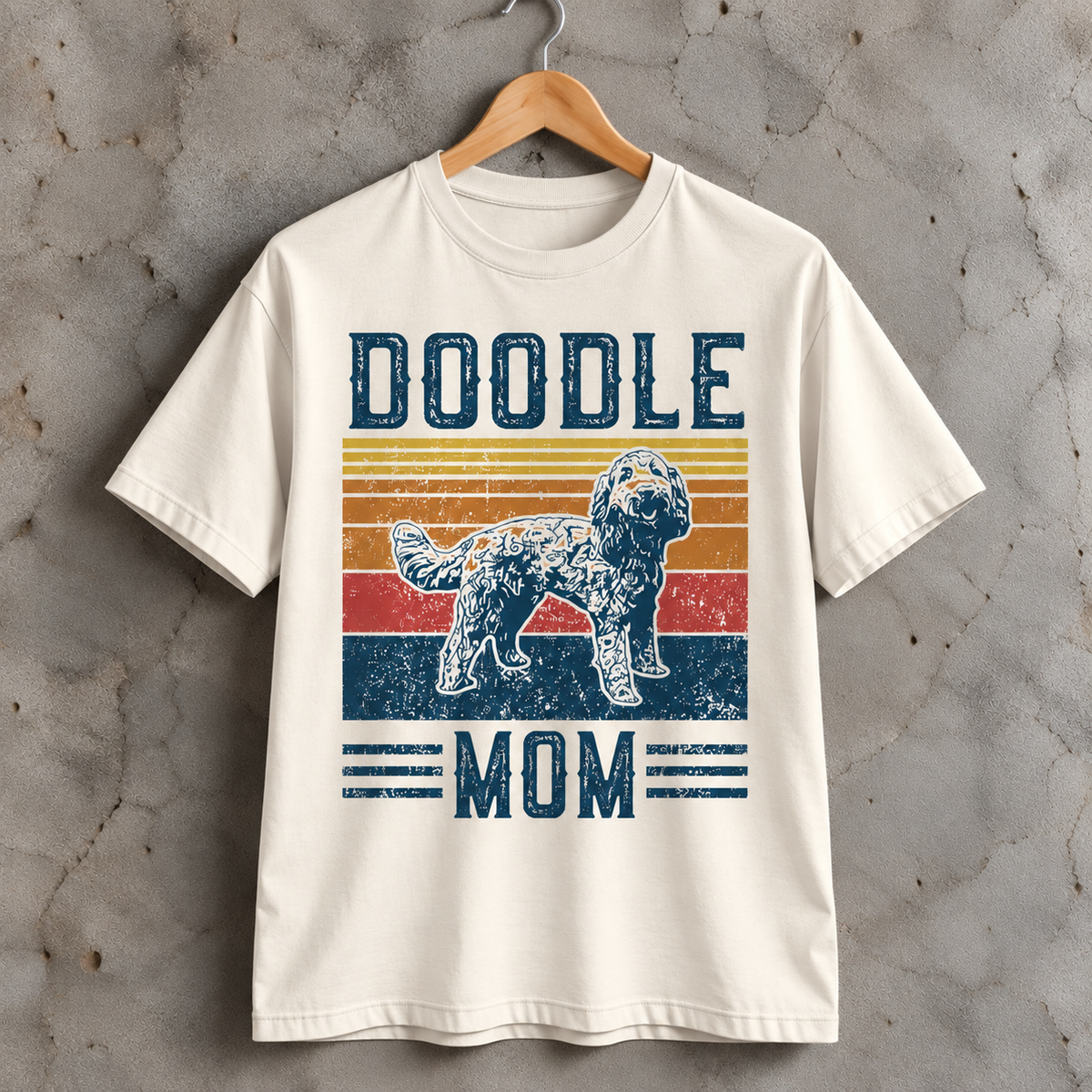 Doodle Mom T-Shirt Retro Doodle Dog Graphic Tee for Dog Moms and Doodle Lovers