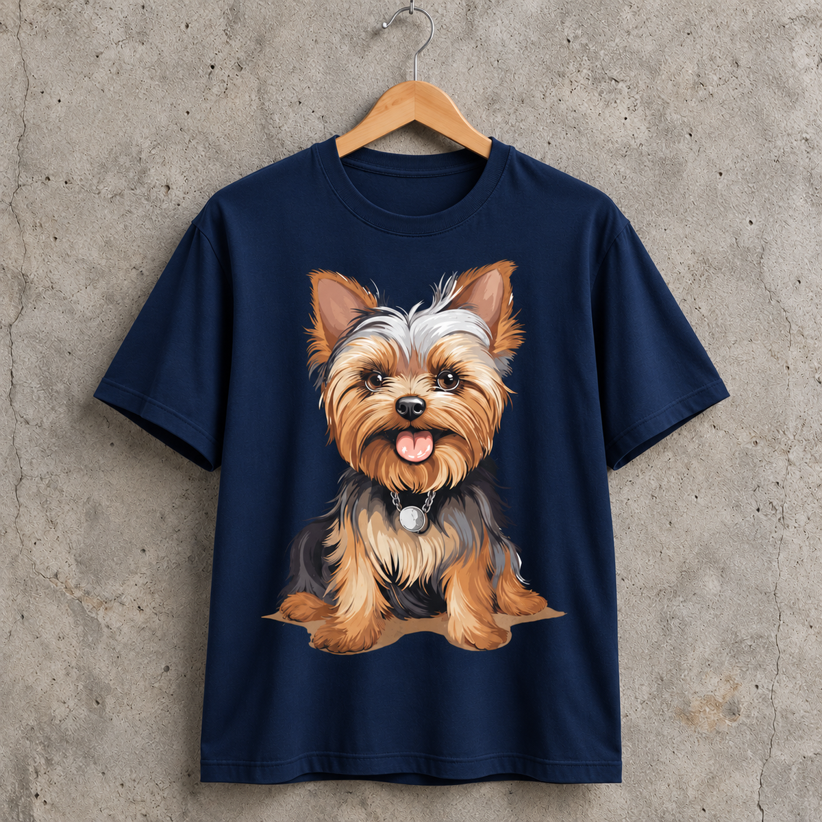 Cute Yorkie Dog Graphic T-Shirt for Pet Lovers
