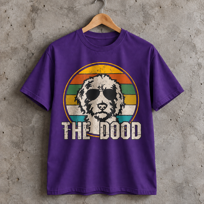 The Dood Doodle Dog T-Shirt Retro Sunglasses Graphic Tee for Doodle Lovers