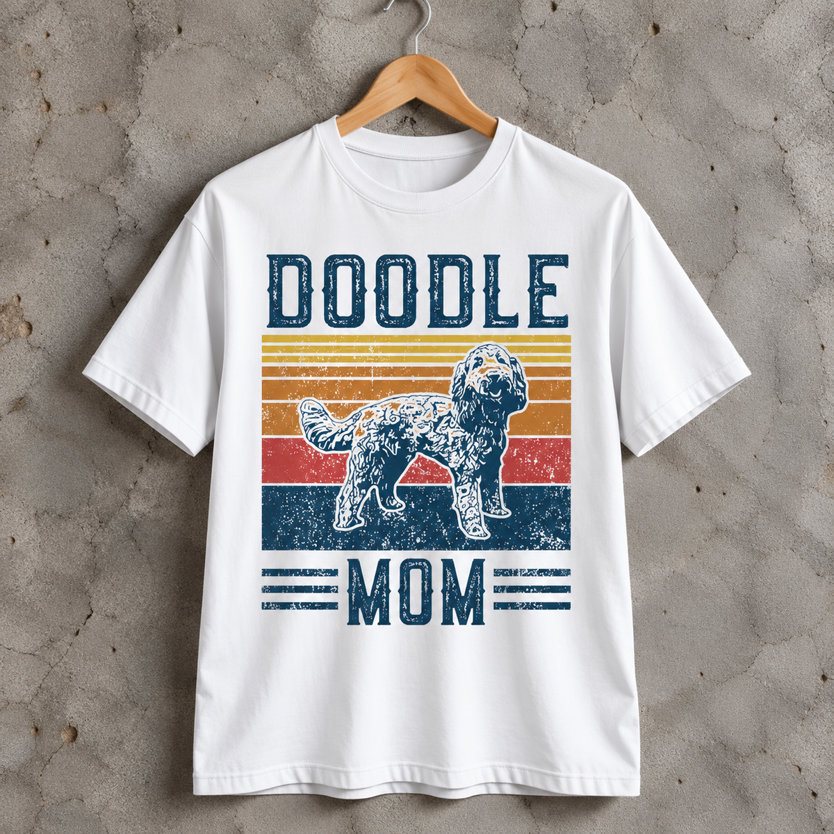 Doodle Mom T-Shirt Retro Doodle Dog Graphic Tee for Dog Moms and Doodle Lovers