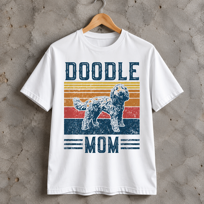 Doodle Mom T-Shirt Retro Doodle Dog Graphic Tee for Dog Moms and Doodle Lovers